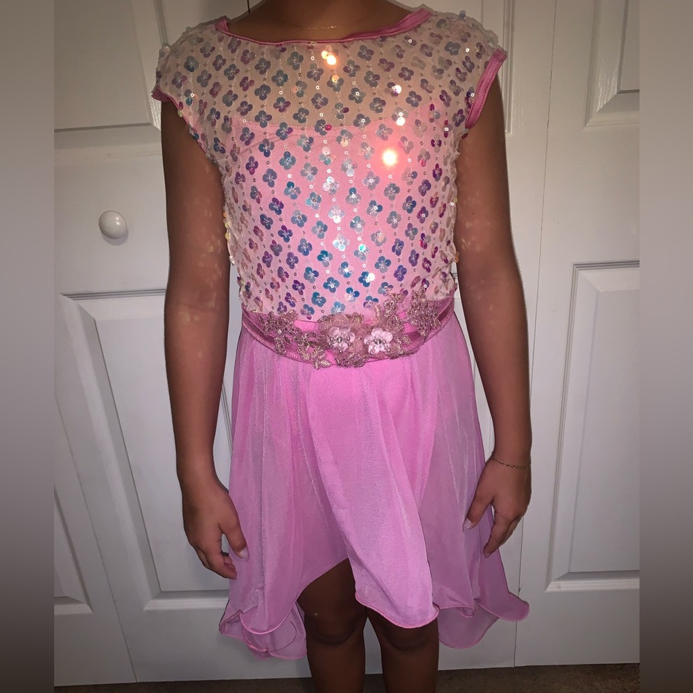 Weissman Pink Sequin Dance Costume